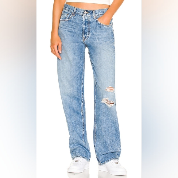 GRLFRND Denim - GRLFRND The Bella Low Rise Boyfriend West Village Jeans